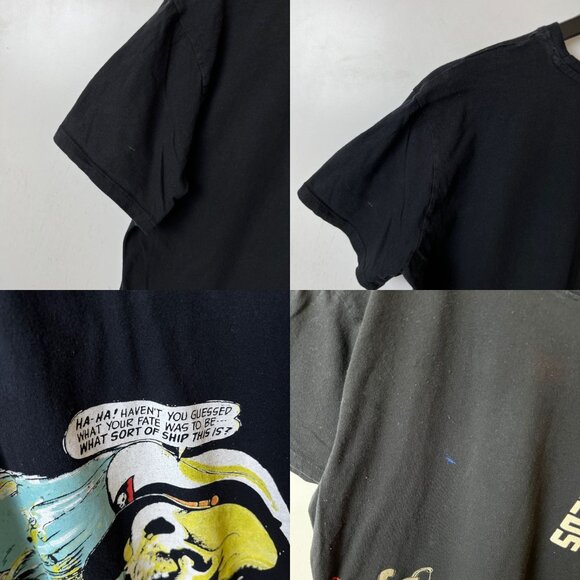 Strange Worlds T Shirt Black XL Extra Large Comic Drawing Graphic Tee Cotton - Picture 8 of 16